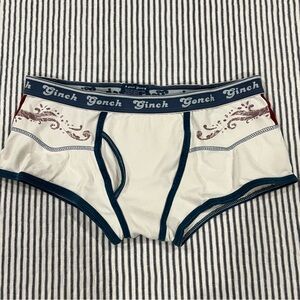 Ginch Gonch Men's White and Blue Underwear